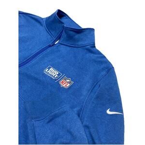 Nike Men's Bud Light NFL Promo 1/4 Zip Pullover Sweatshirt Size XL Blue